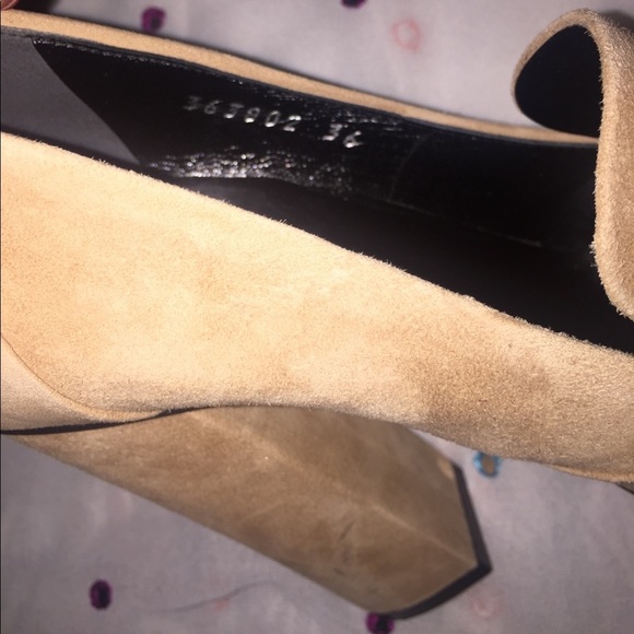 Gucci Camelia Suede Horse-bit Loafer Size 36 - Picture 5 of 6